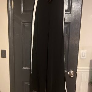 Women’s Burberry authentic wide trouser with white stripe